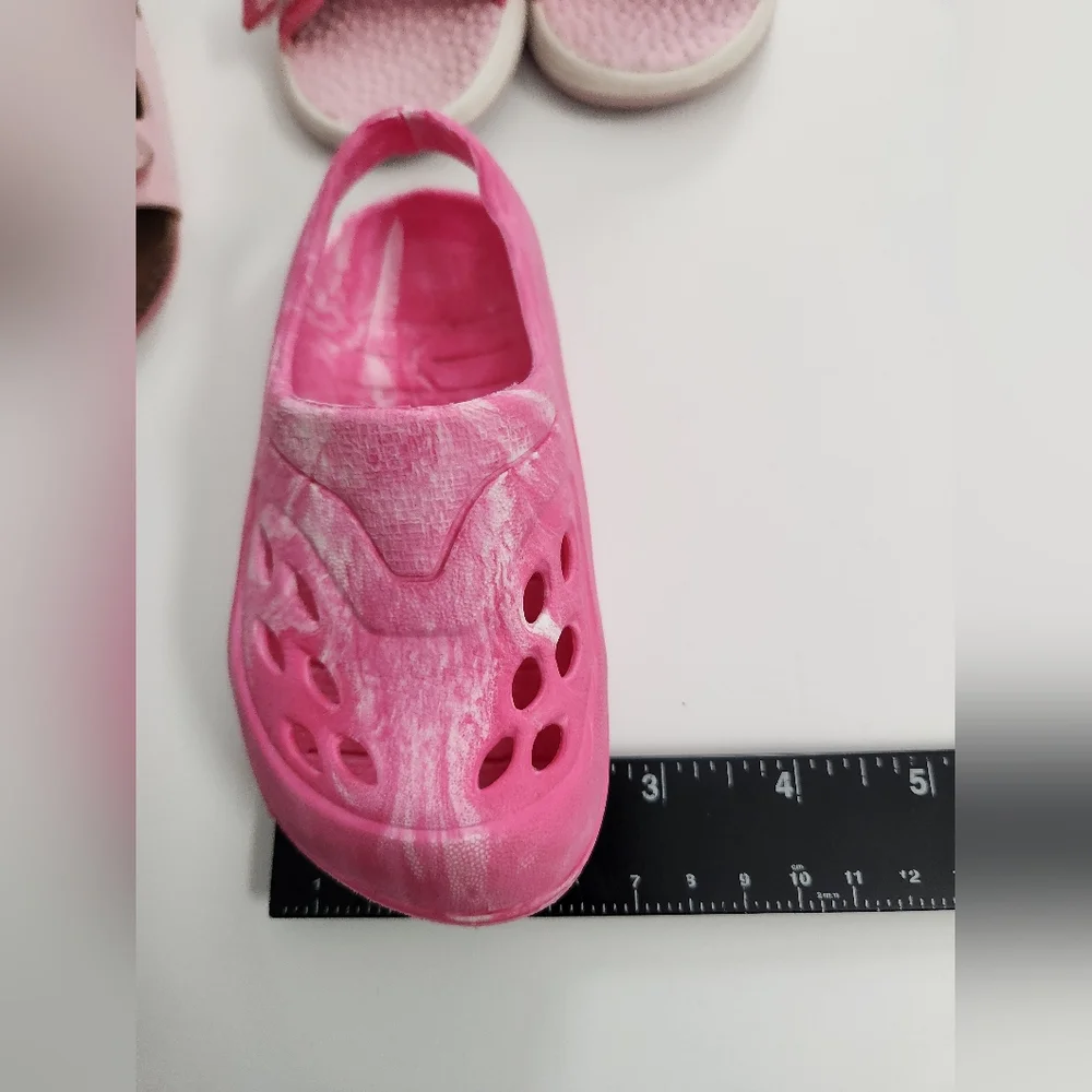 Toddler‎ Baby Girl Shoe Bundle Pink Sandals Size 6 - 3 Pairs